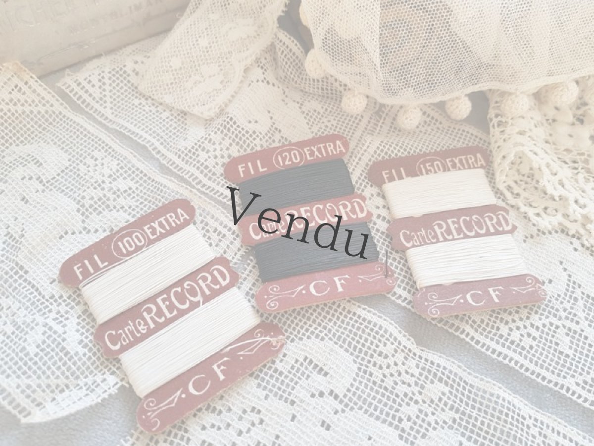 画像2: フランスヴィンテージ　ちいさな紙製糸巻き (2)