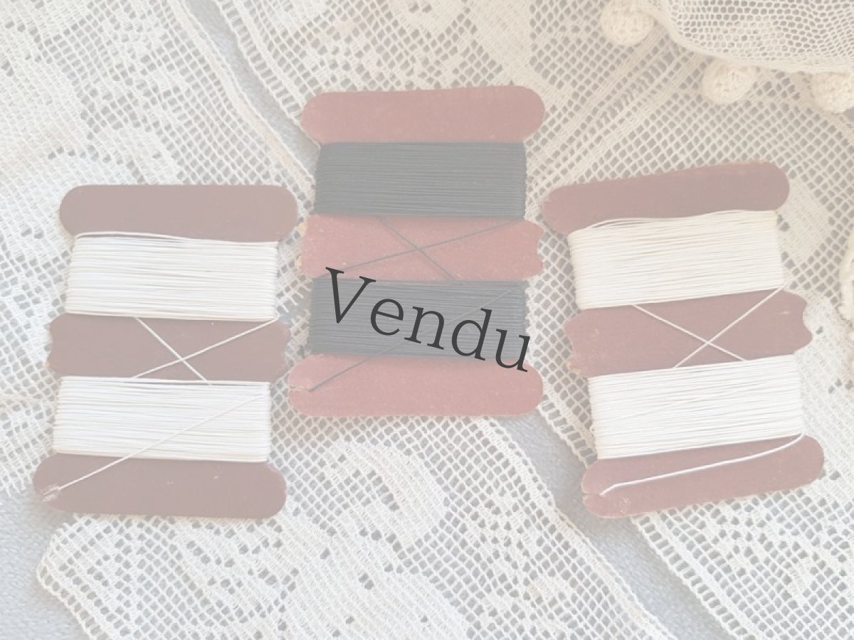 画像6: フランスヴィンテージ　ちいさな紙製糸巻き (6)