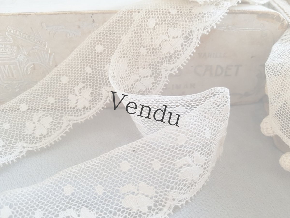 画像3: フランスアンティーク　ヴァランシエンヌレース116cm (3)