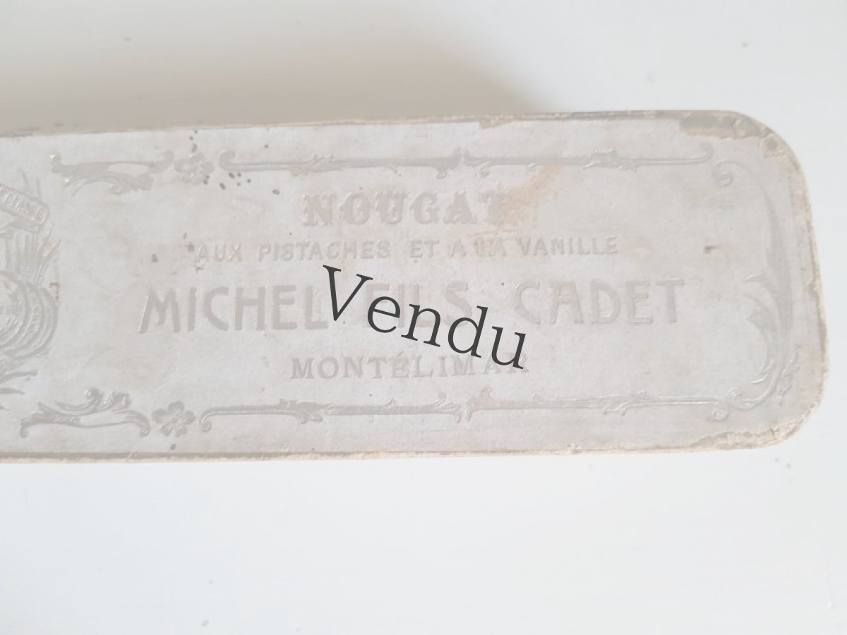 画像5: フランスアンティーク　ヌガーのお菓子箱 MICHEL FILS CADET (5)
