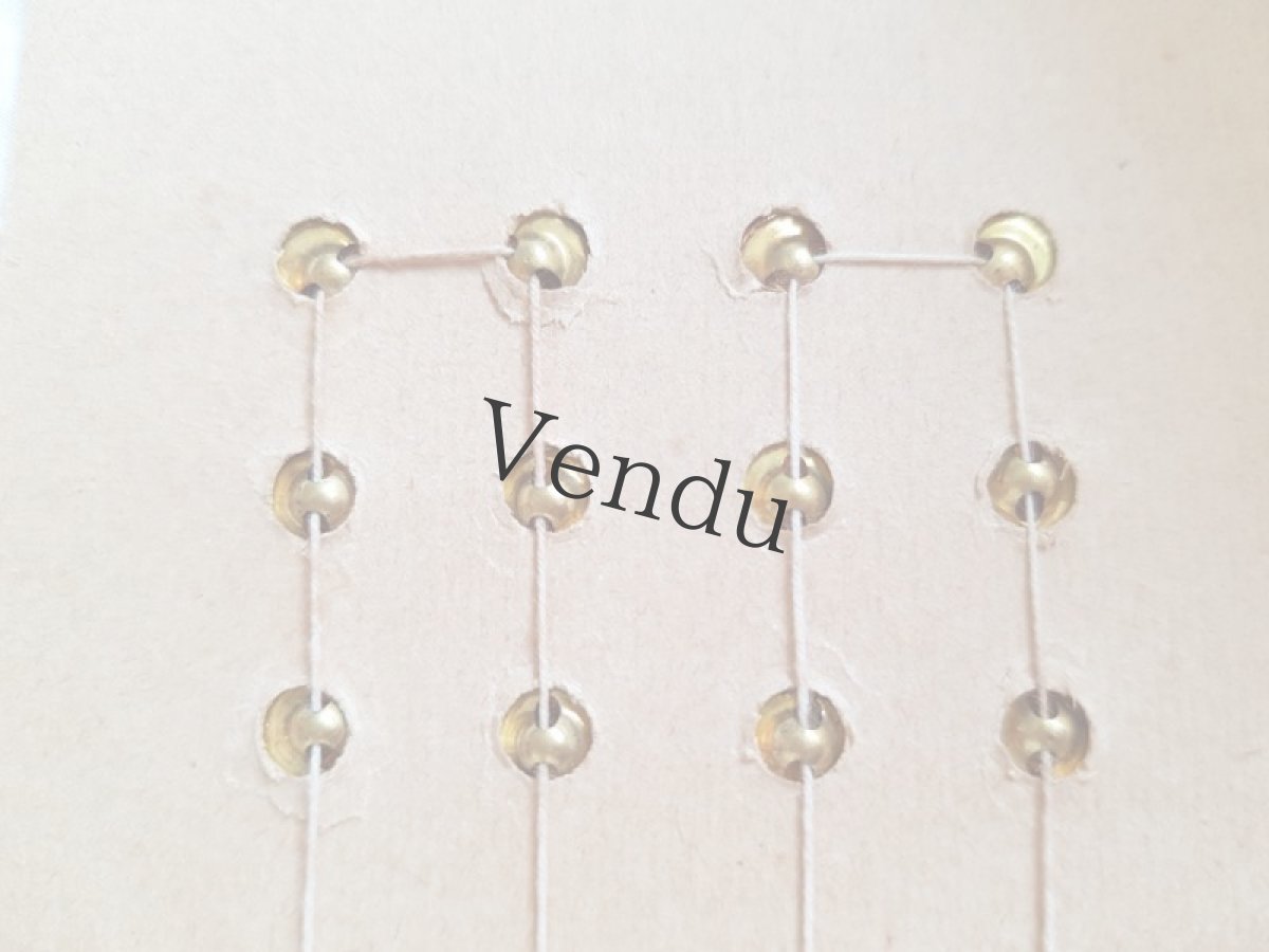 画像11: フランスア 19世紀末 ゴールドメタルのボタンシート 8mm (11)