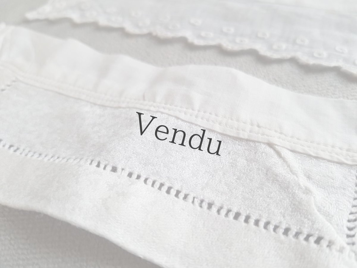 画像7: フランスアンティーク　ちいさなつけ襟の２点セット (7)