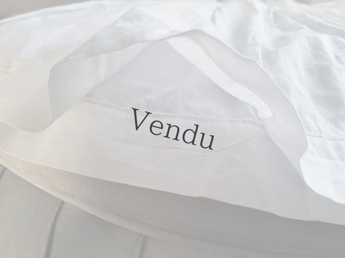 画像9: フランスアンティーク　べべ　コットンローブ (9)