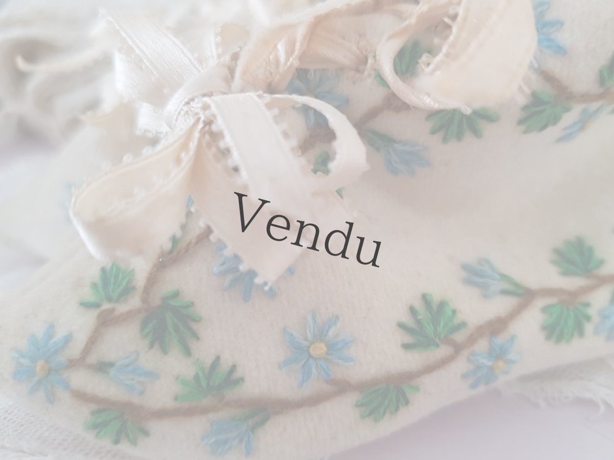 画像6: フランスアンティーク　箱入りベビーシューズ (6)