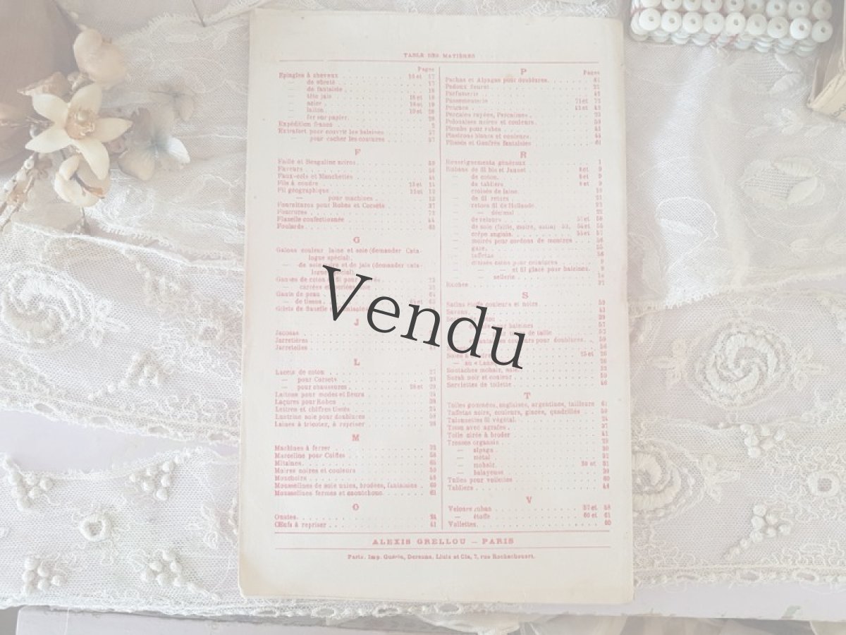 画像16: フランスアンティーク パリのメルスリー屋さんのカタログ ALEXIS GRELLOU (16)