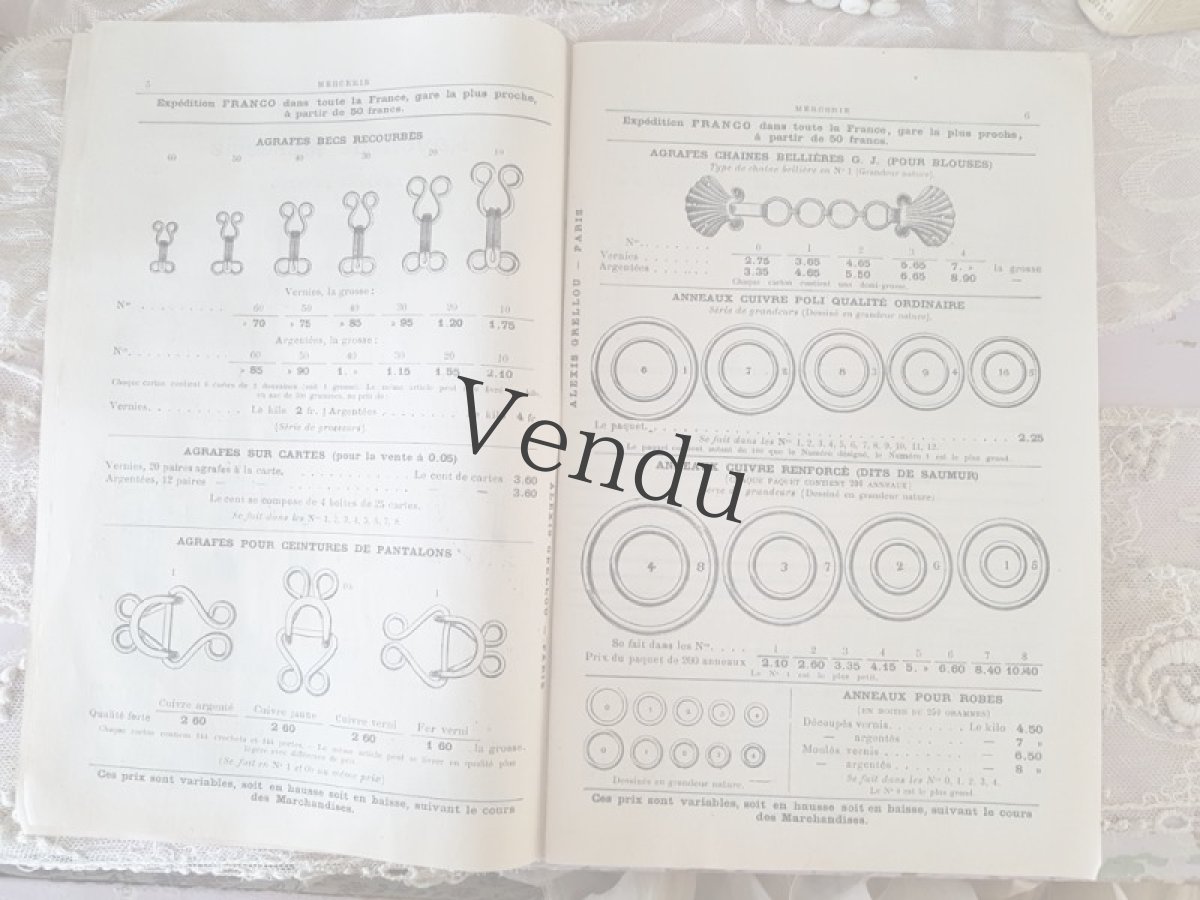 画像2: フランスアンティーク パリのメルスリー屋さんのカタログ ALEXIS GRELLOU (2)