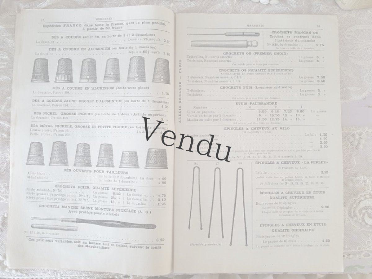 画像6: フランスアンティーク パリのメルスリー屋さんのカタログ ALEXIS GRELLOU (6)