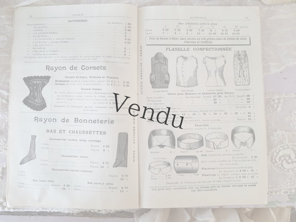 画像9: フランスアンティーク パリのメルスリー屋さんのカタログ ALEXIS GRELLOU (9)