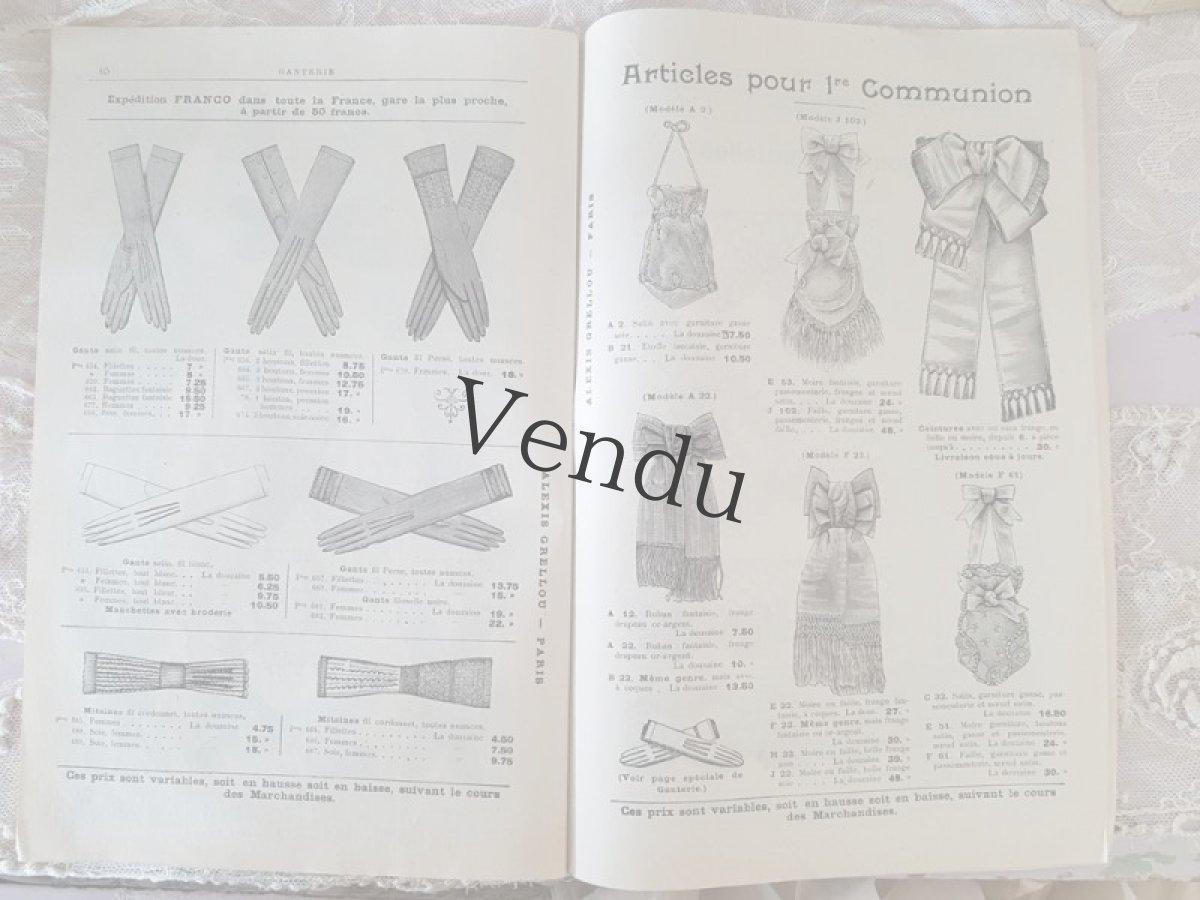 画像14: フランスアンティーク パリのメルスリー屋さんのカタログ ALEXIS GRELLOU (14)