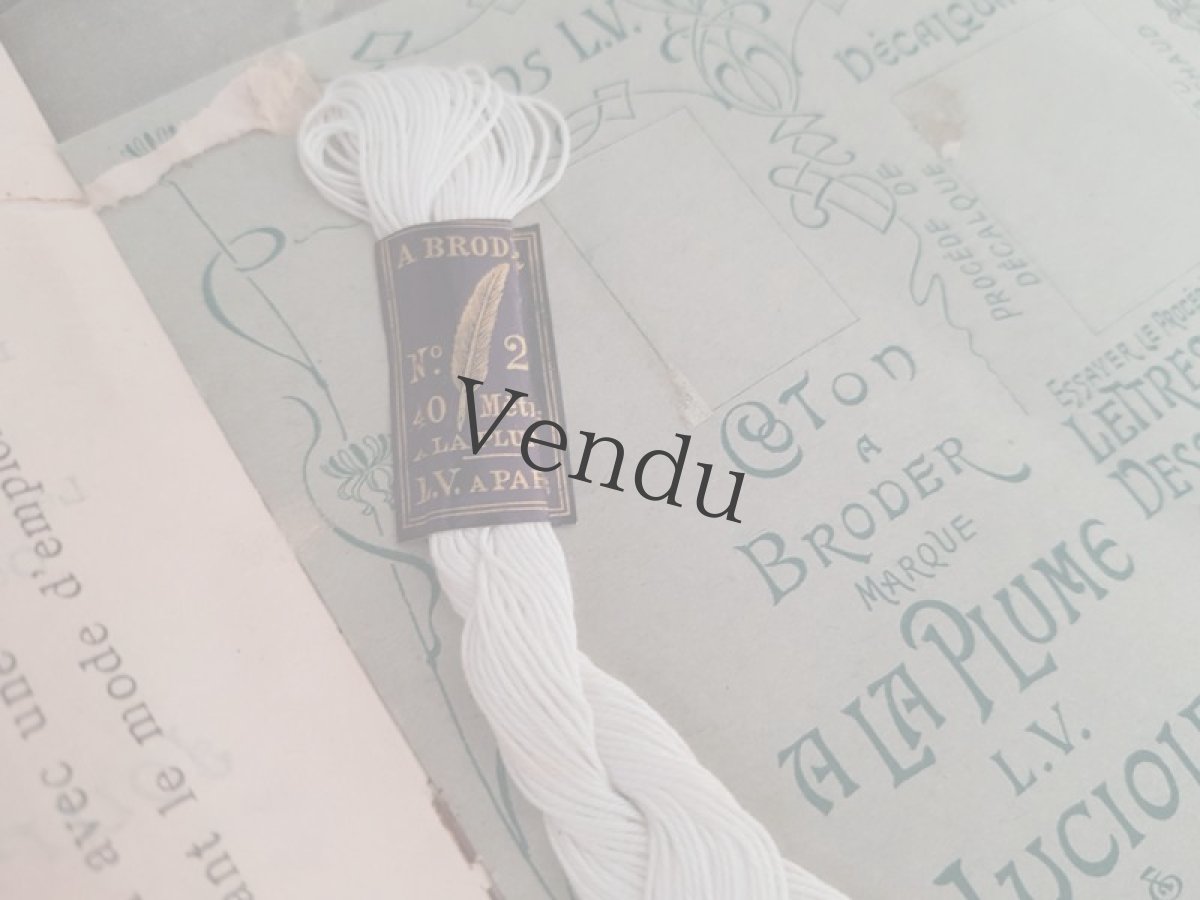 画像7: フランスアンティーク メゾンL.Vの付録付きカタログ OUVRAGES DE DAMES (7)