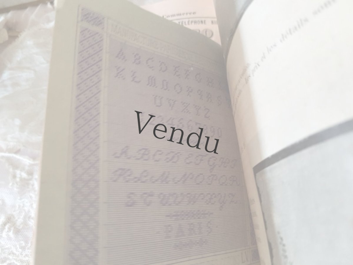 画像9: フランスアンティーク メゾンL.Vの付録付きカタログ OUVRAGES DE DAMES (9)