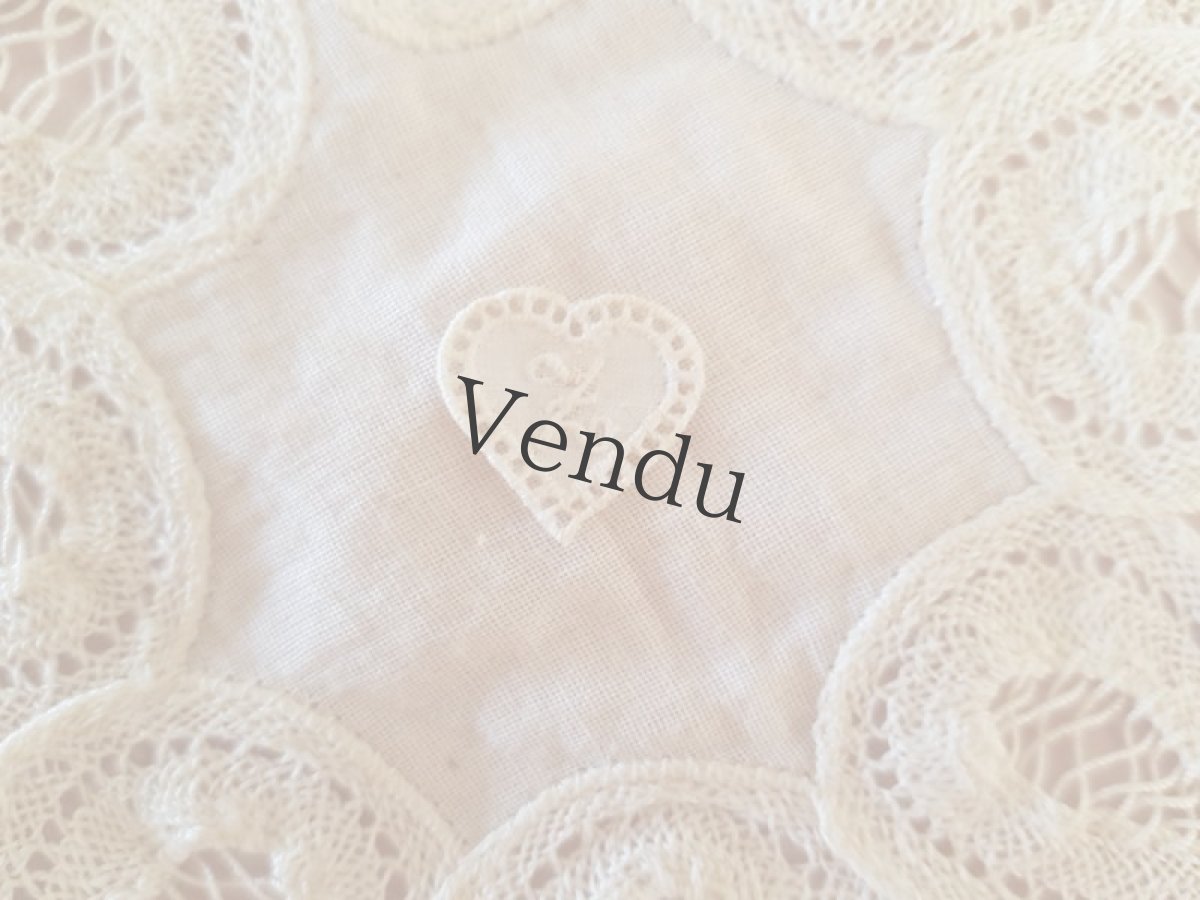 画像4: フランスアンティーク　メダイヨン イニシャル刺繍用モノグラム「Z」 (4)