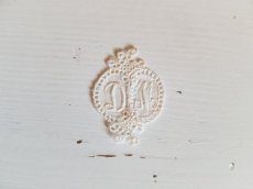 画像3: フランスアンティーク　メダイヨン イニシャル刺繍用モノグラム「DM」 (3)