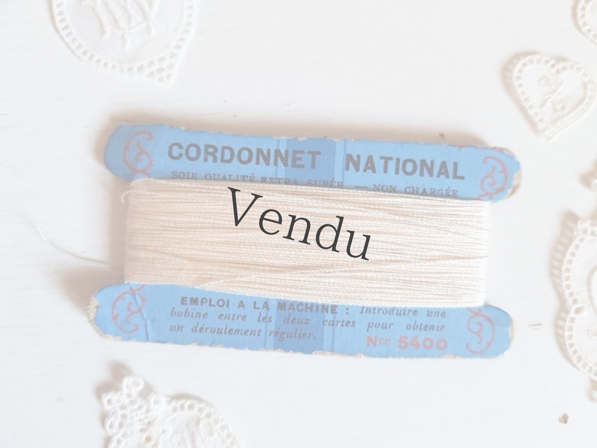 画像2: フランスアンティーク　紙製絹の糸巻き CORDONNET NATIONAL (2)