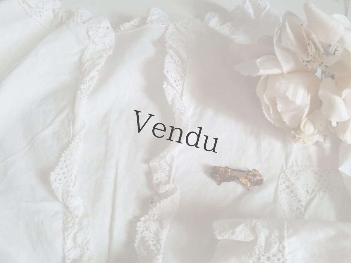 画像4: フランスアンティーク　パンジーのエパングル＝ボレロ (4)