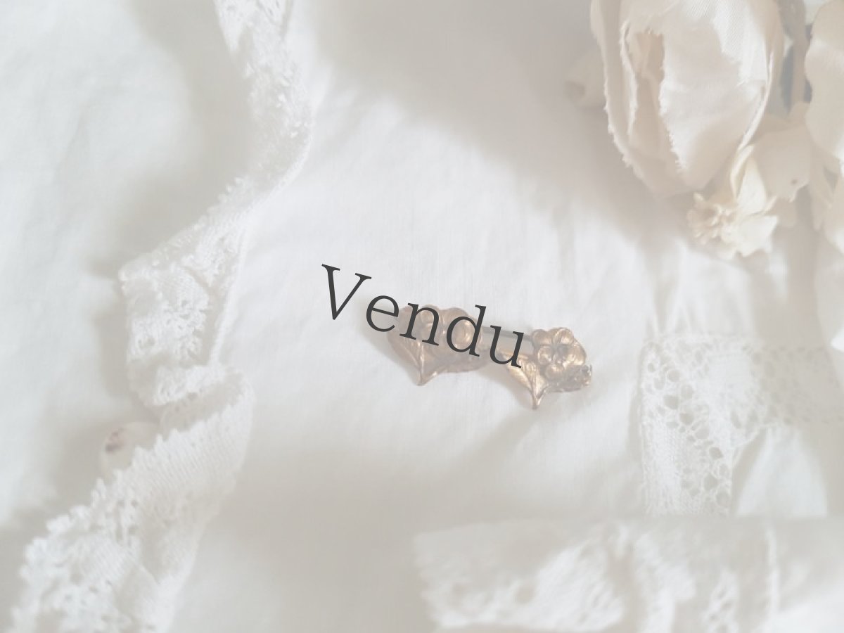 画像5: フランスアンティーク　パンジーのエパングル＝ボレロ (5)