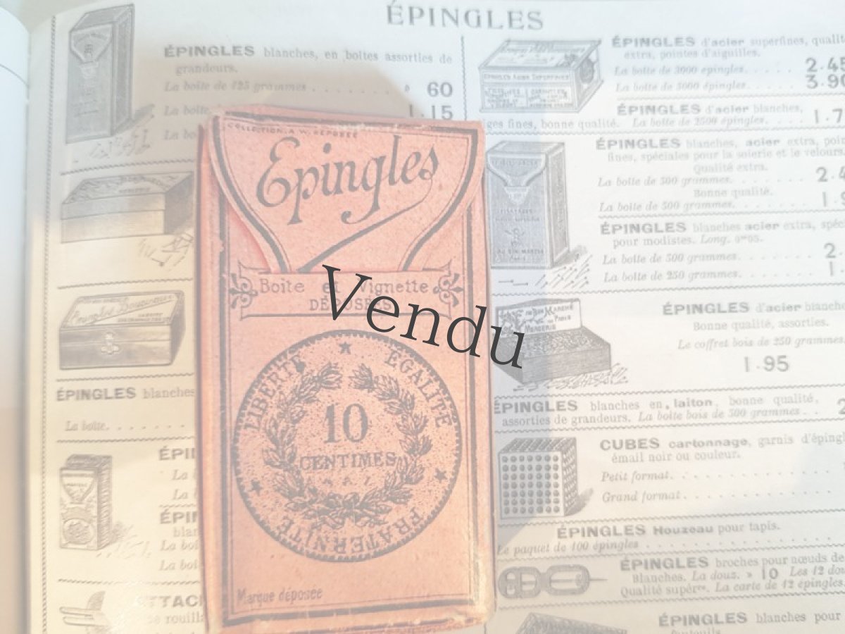 画像8: フランスアンティーク　エパングルとその箱 (8)