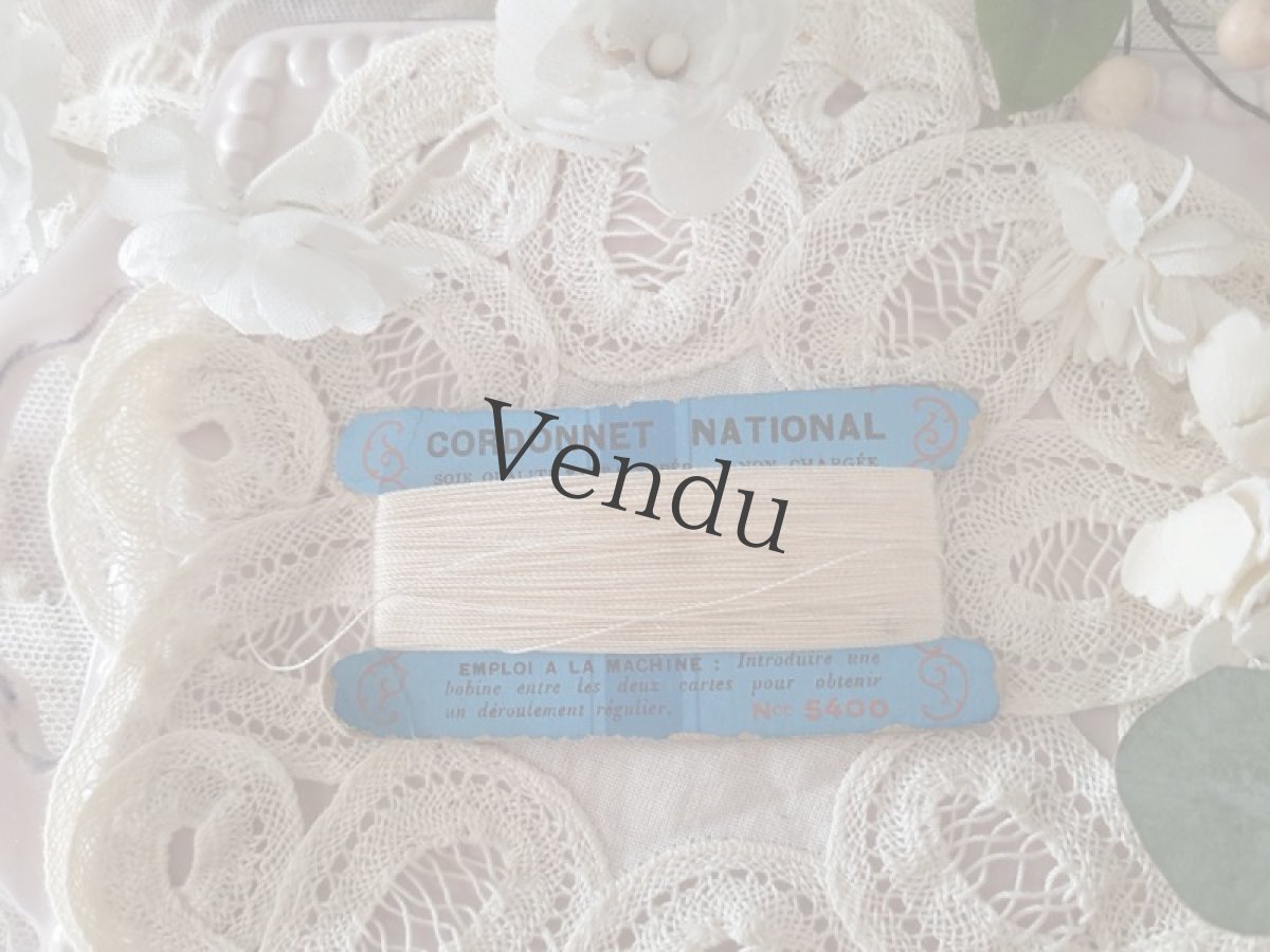 画像4: フランスアンティーク　紙製絹の糸巻き CORDONNET NATIONAL (4)