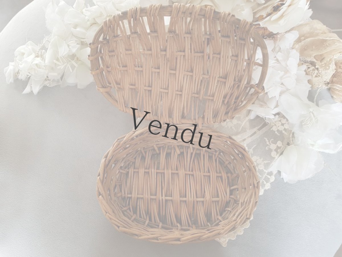 画像6: フランス　蓋つきパニエ (6)