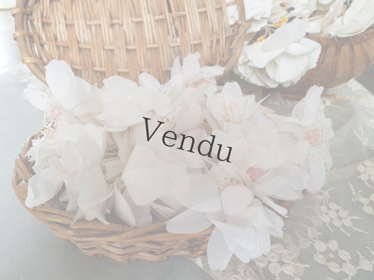 画像7: フランスヴィンテージ　布花スリジエール (7)