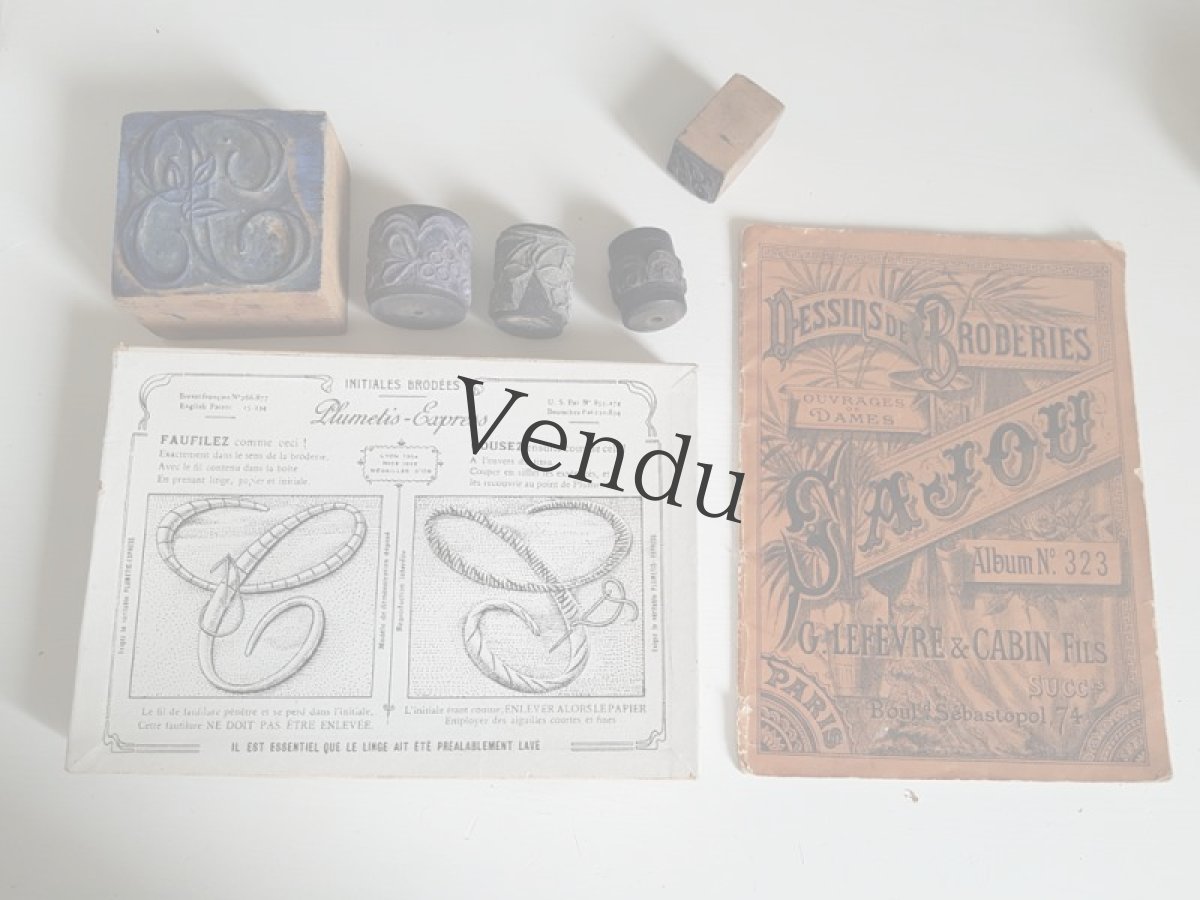 画像10: フランスアンティーク　MAISON SAJOU 刺繍アルファベット図案 DESSINS DE BRODERIRS Album No.323 (10)