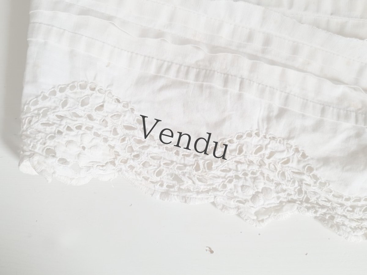 画像2: フランスアンティーク　カットワークレース　幅広タイプ (2)