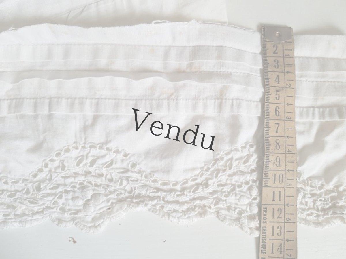 画像3: フランスアンティーク　カットワークレース　幅広タイプ (3)