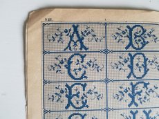 画像3: フランスアンティーク　MAISON SAJOU 刺繍アルファベット図案 DESSINS DE BRODERIRS Album No.323 (3)