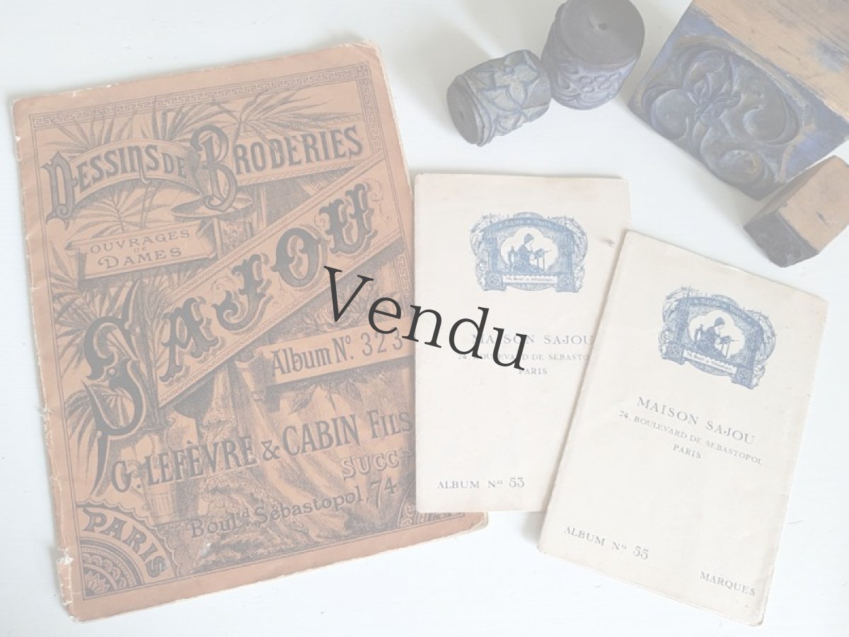 画像9: フランスアンティーク　MAISON SAJOU 刺繍アルファベット図案 DESSINS DE BRODERIRS Album No.323 (9)