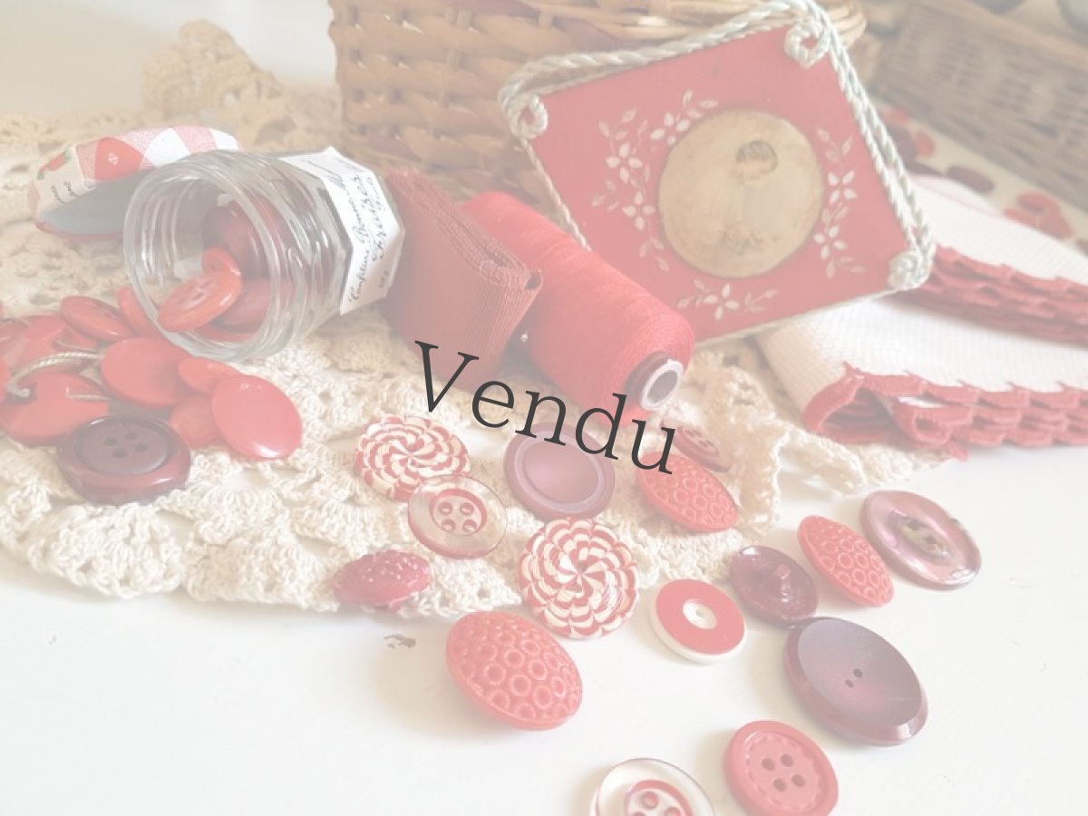 画像6: フランスアンティーク　ボンボンみたいなガラリットボタン22mm (6)