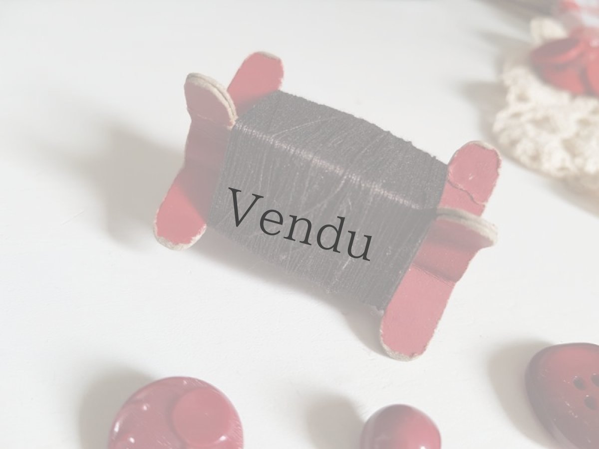 画像3: フランスヴィンテージ　立体糸巻き　"chocolat noir" ショコラノワール (3)