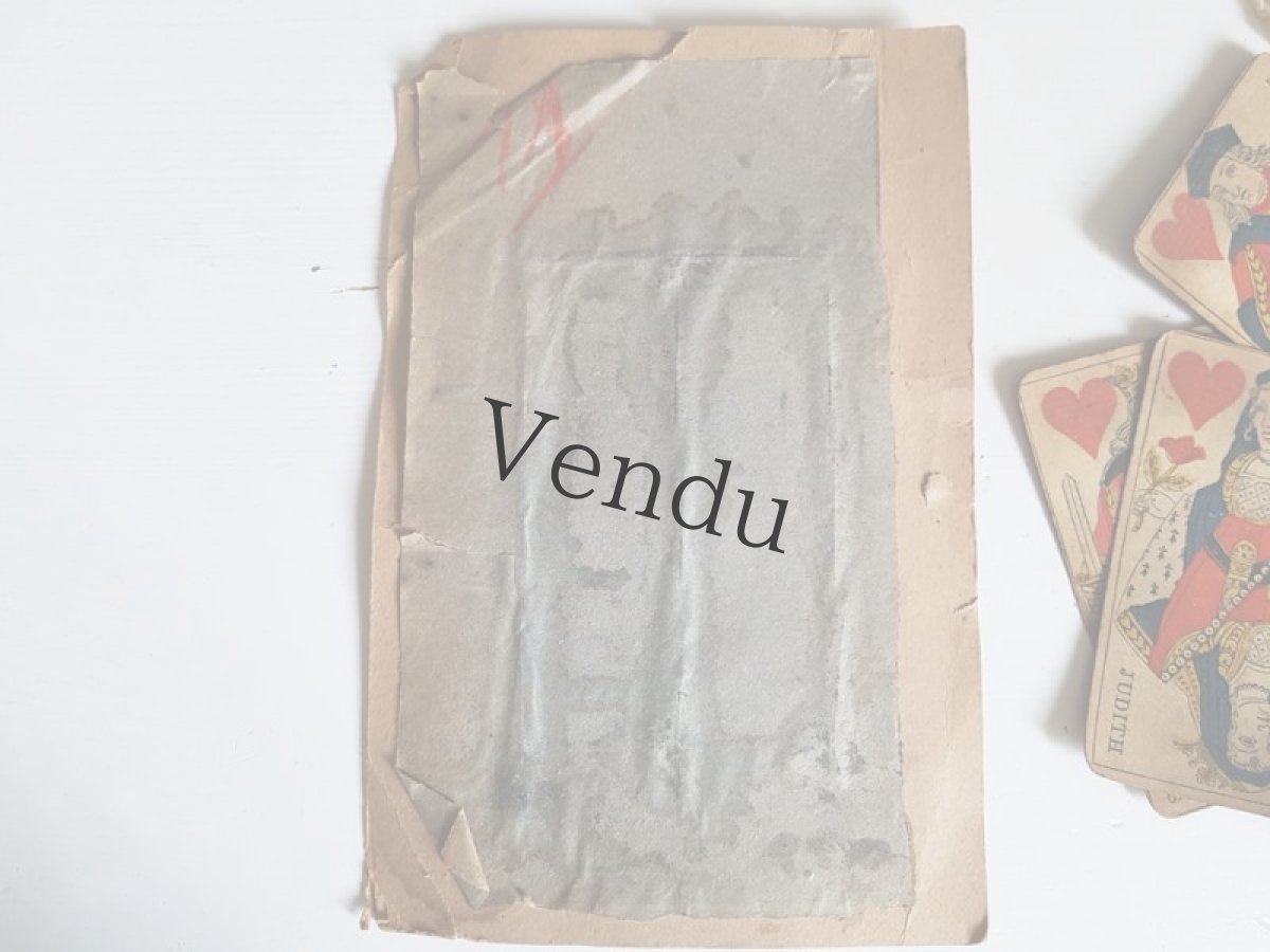 画像5: フランスヴィンテージ　チョコレートみたいなボタンシート27mm (5)