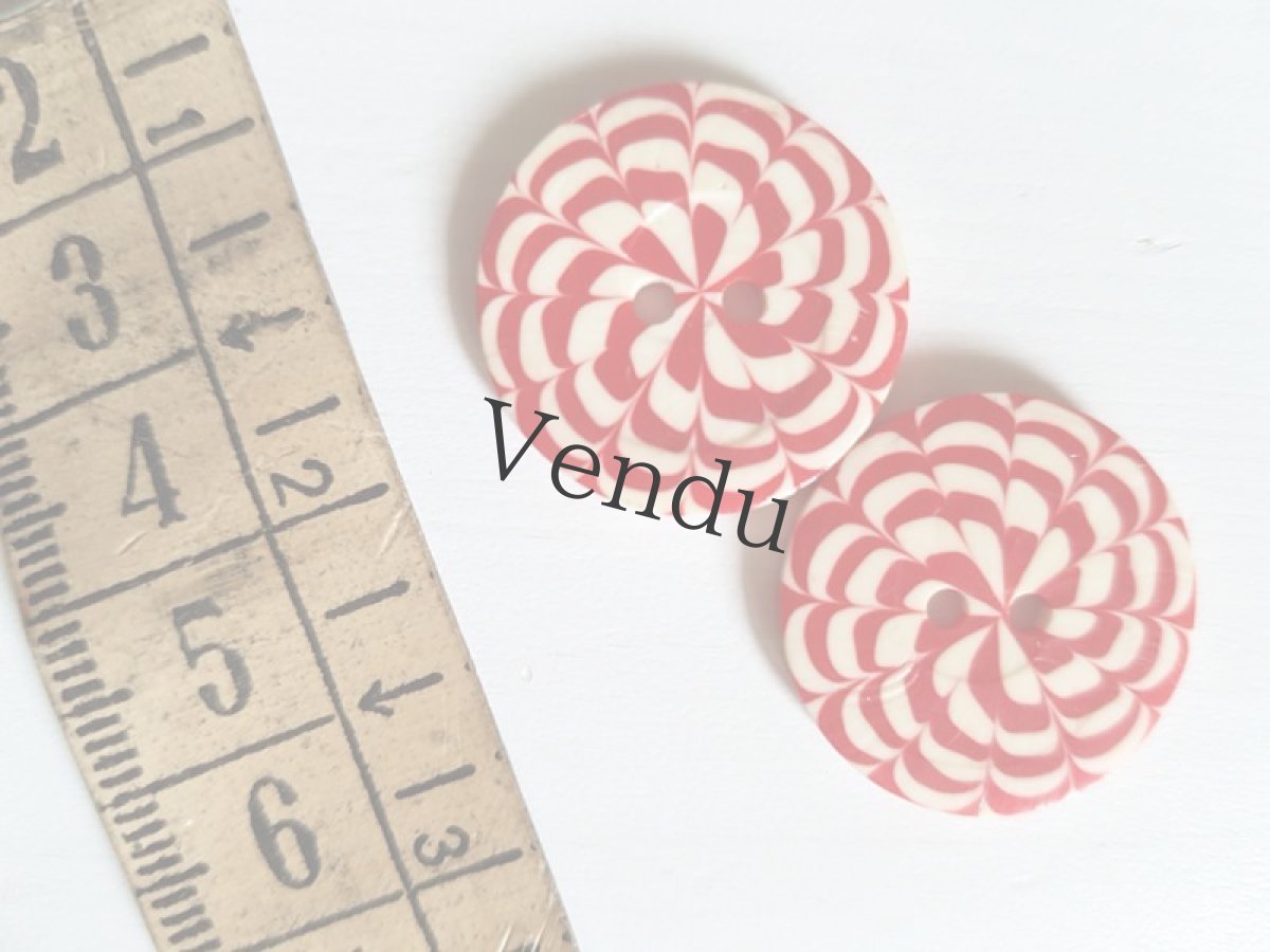 画像3: フランスアンティーク　ボンボンみたいなガラリットボタン22mm (3)