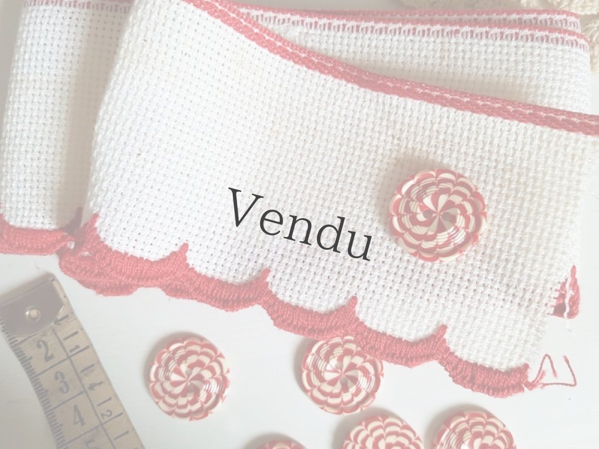 画像5: フランスアンティーク　ボンボンみたいなガラリットボタン22mm (5)