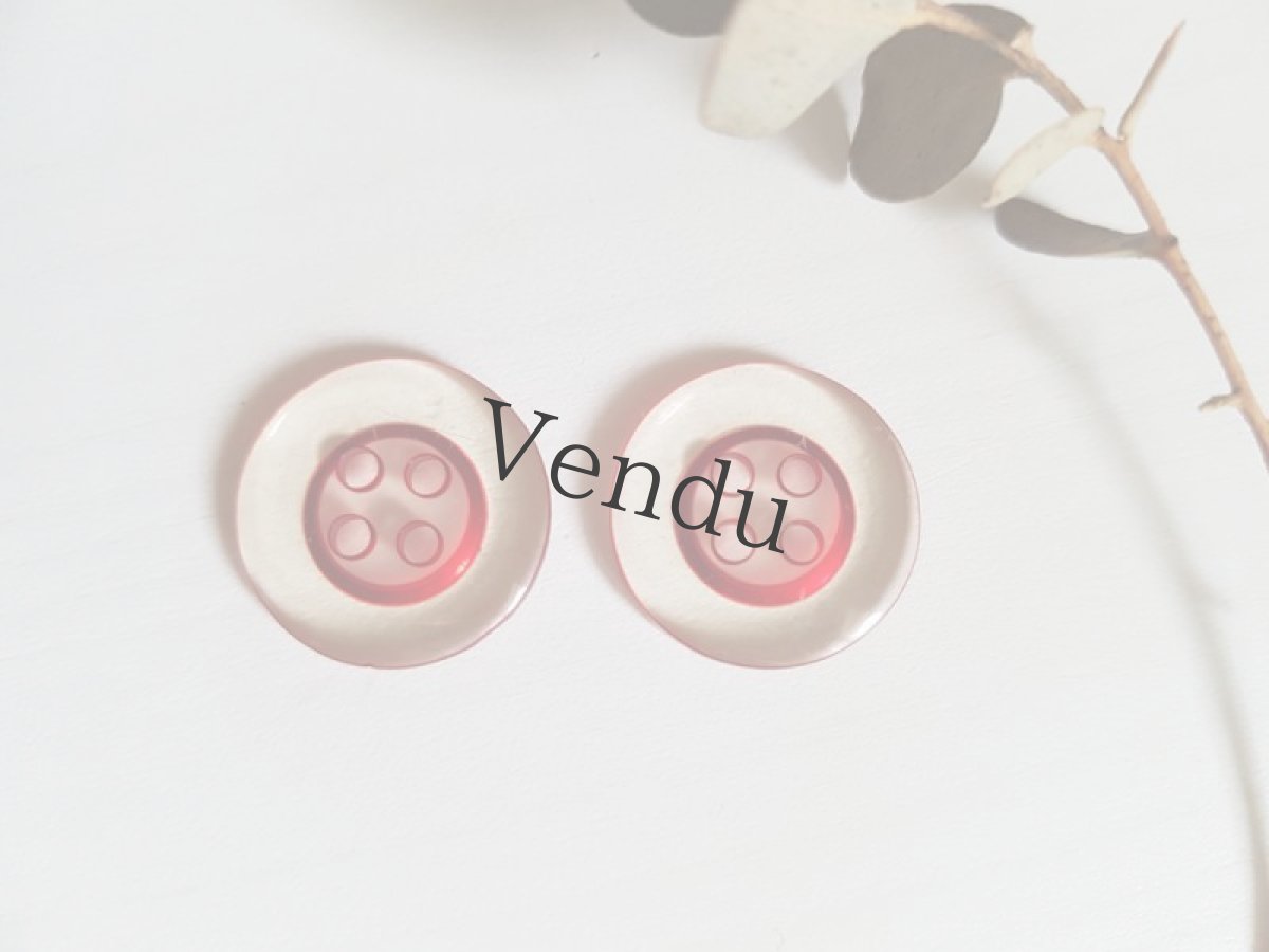 画像7: フランスヴィンテージ　トランスパランなボタン 18mm 7個セット (7)