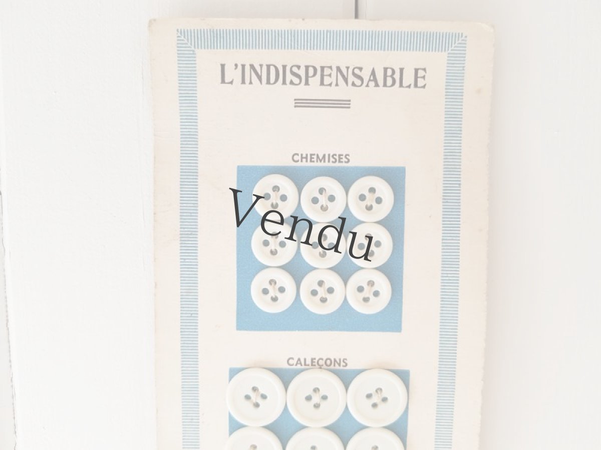 画像2: フランスヴィンテージ　３サイズのボタンシート L'Indispensable (2)