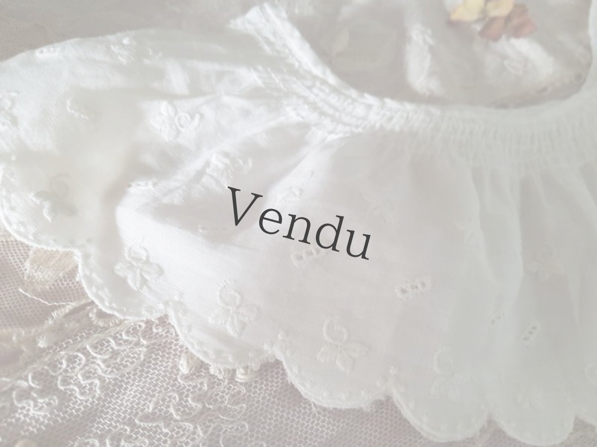 画像2: フランスヴィンテージ　ふわふわスカラップレース (2)