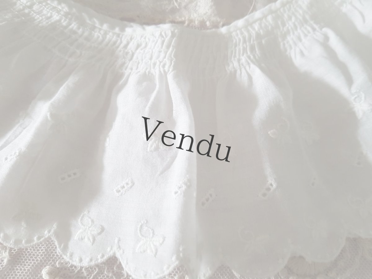 画像3: フランスヴィンテージ　ふわふわスカラップレース (3)