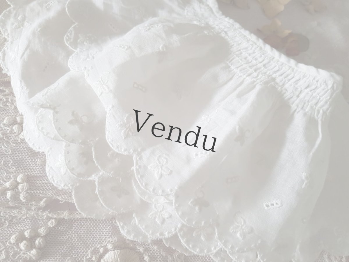 画像5: フランスヴィンテージ　ふわふわスカラップレース (5)