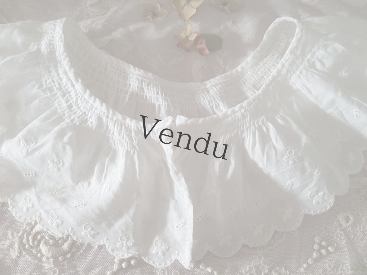 画像4: フランスヴィンテージ　ふわふわスカラップレース (4)