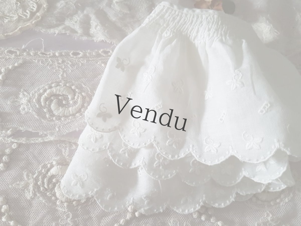 画像6: フランスヴィンテージ　ふわふわスカラップレース (6)