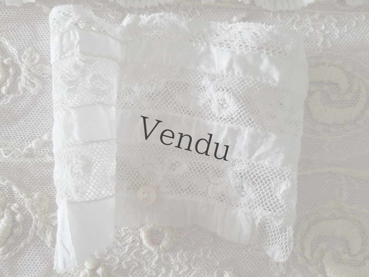 画像5: フランスヴィンテージ　レース端切れ5点セット (5)