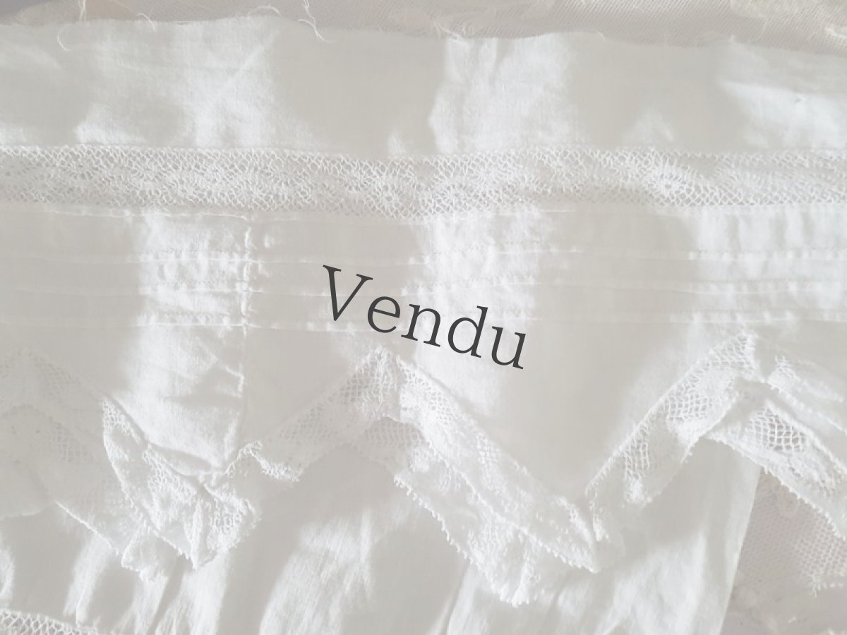 画像6: フランスヴィンテージ　レース端切れ5点セット (6)