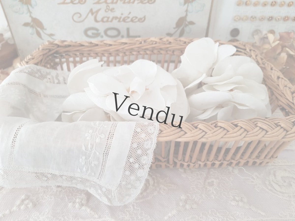 画像9: フランスヴィンテージ　パニエとレースのセット (9)