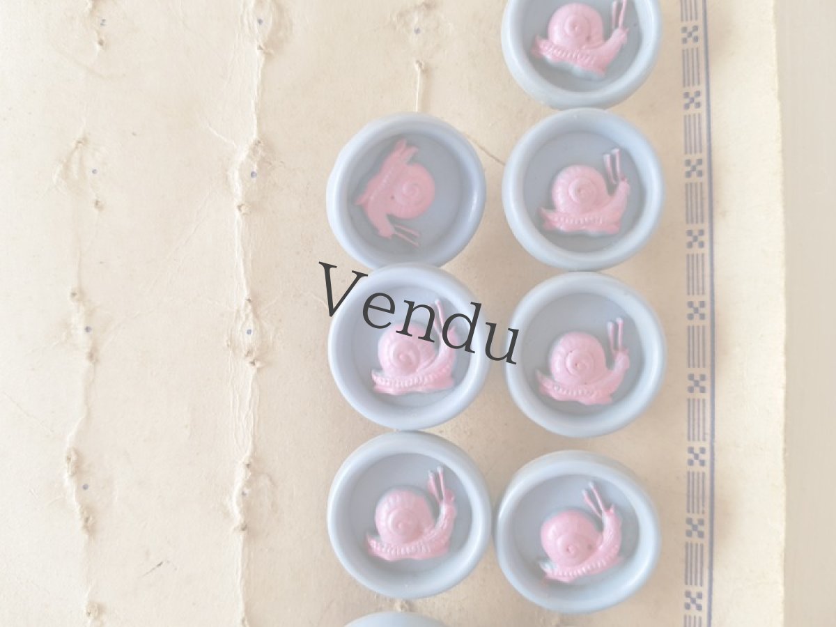 画像3: フランスヴィンテージ　かたつむりボタン 17mm (3)