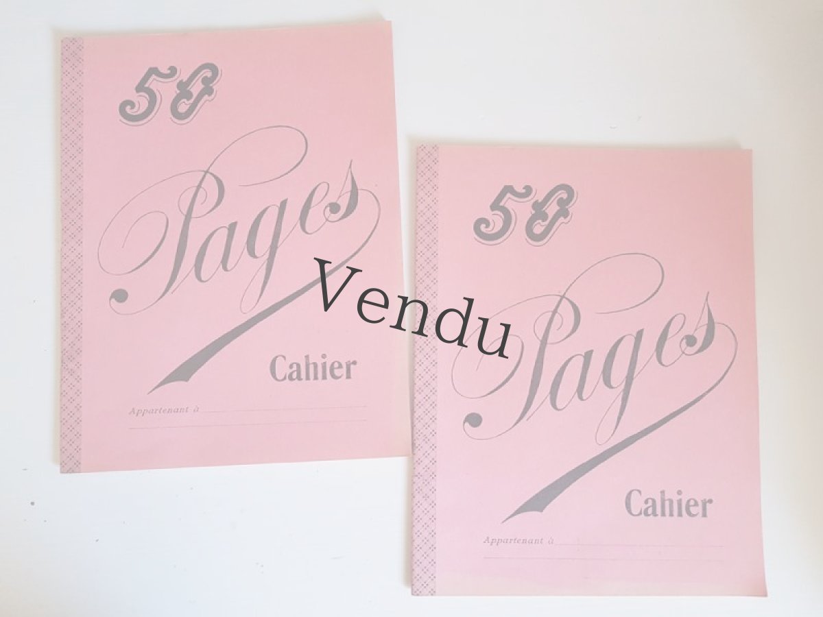 画像8: フランスヴィンテージ　ノート 50 Pages Cahier Rose (8)