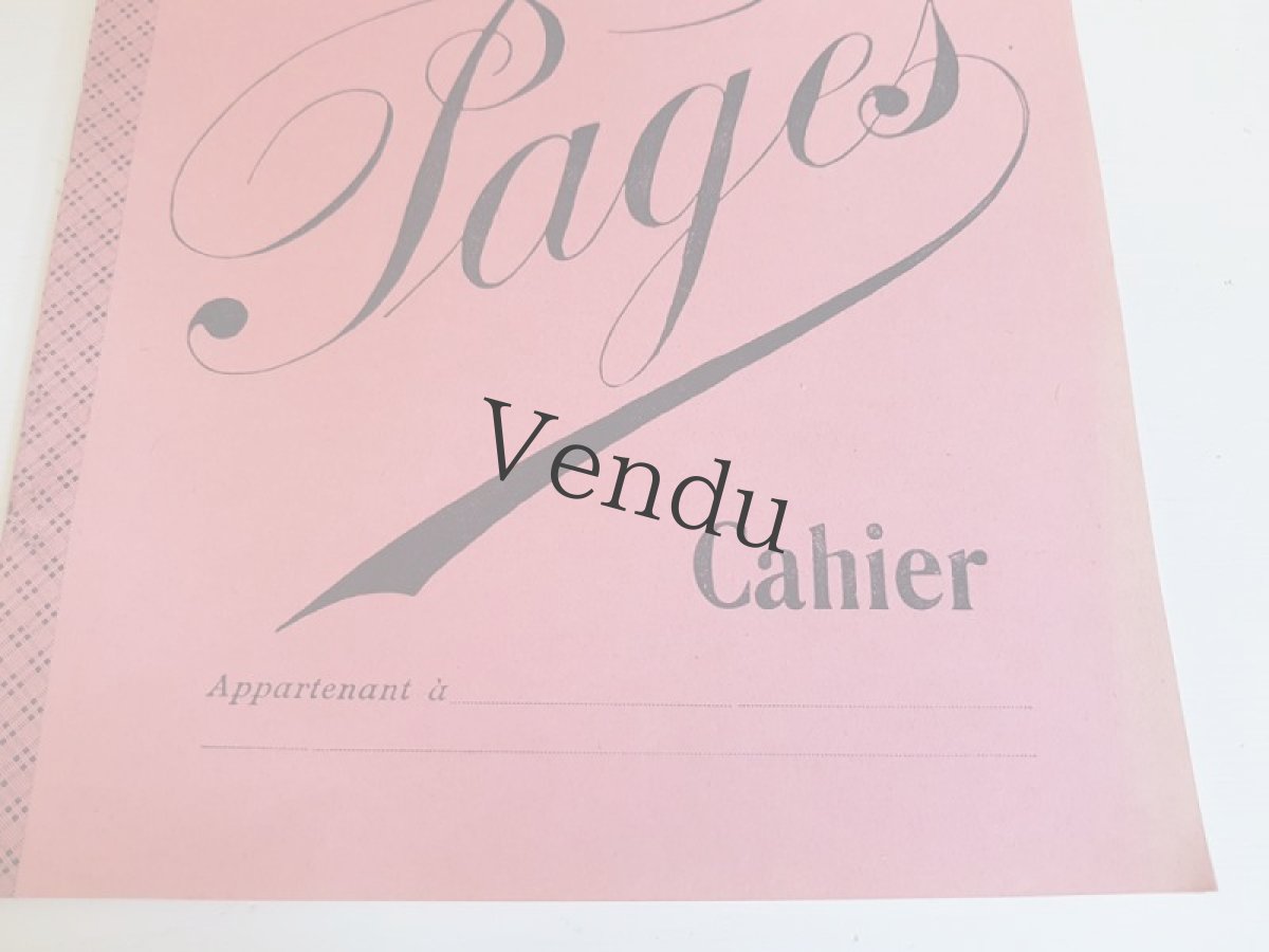 画像9: フランスヴィンテージ　ノート 50 Pages Cahier Rose (9)