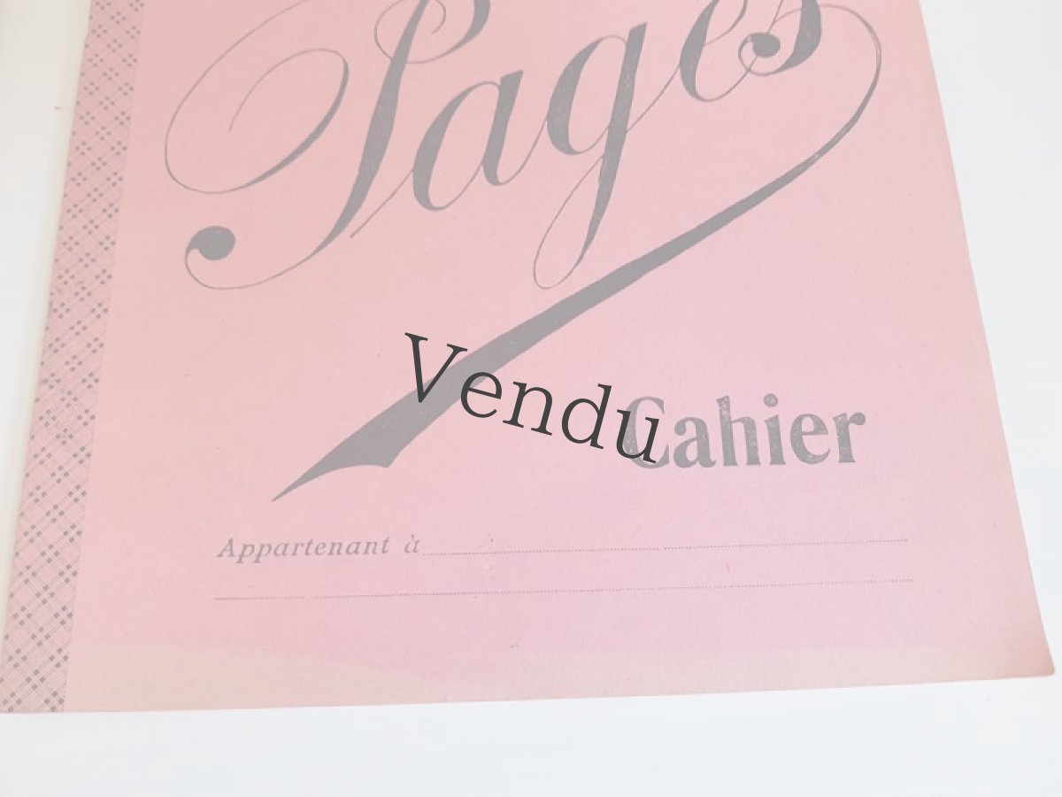 画像10: フランスヴィンテージ　ノート 50 Pages Cahier Rose (10)