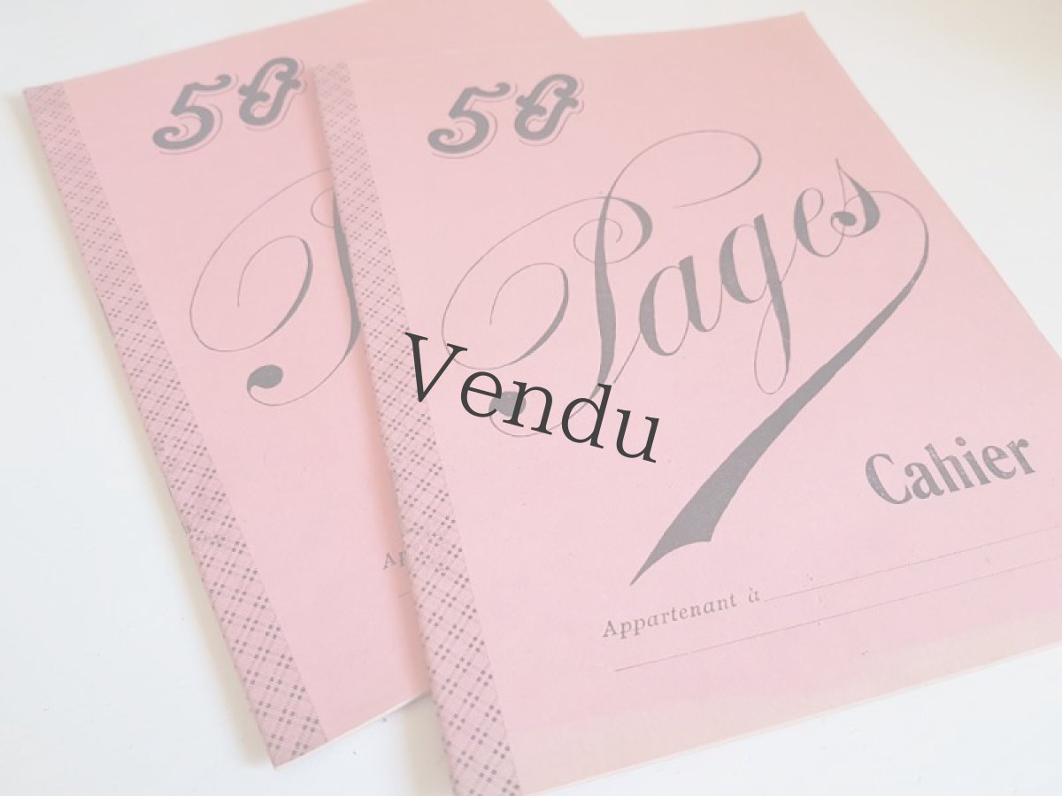 画像2: フランスヴィンテージ　ノート 50 Pages Cahier Rose (2)