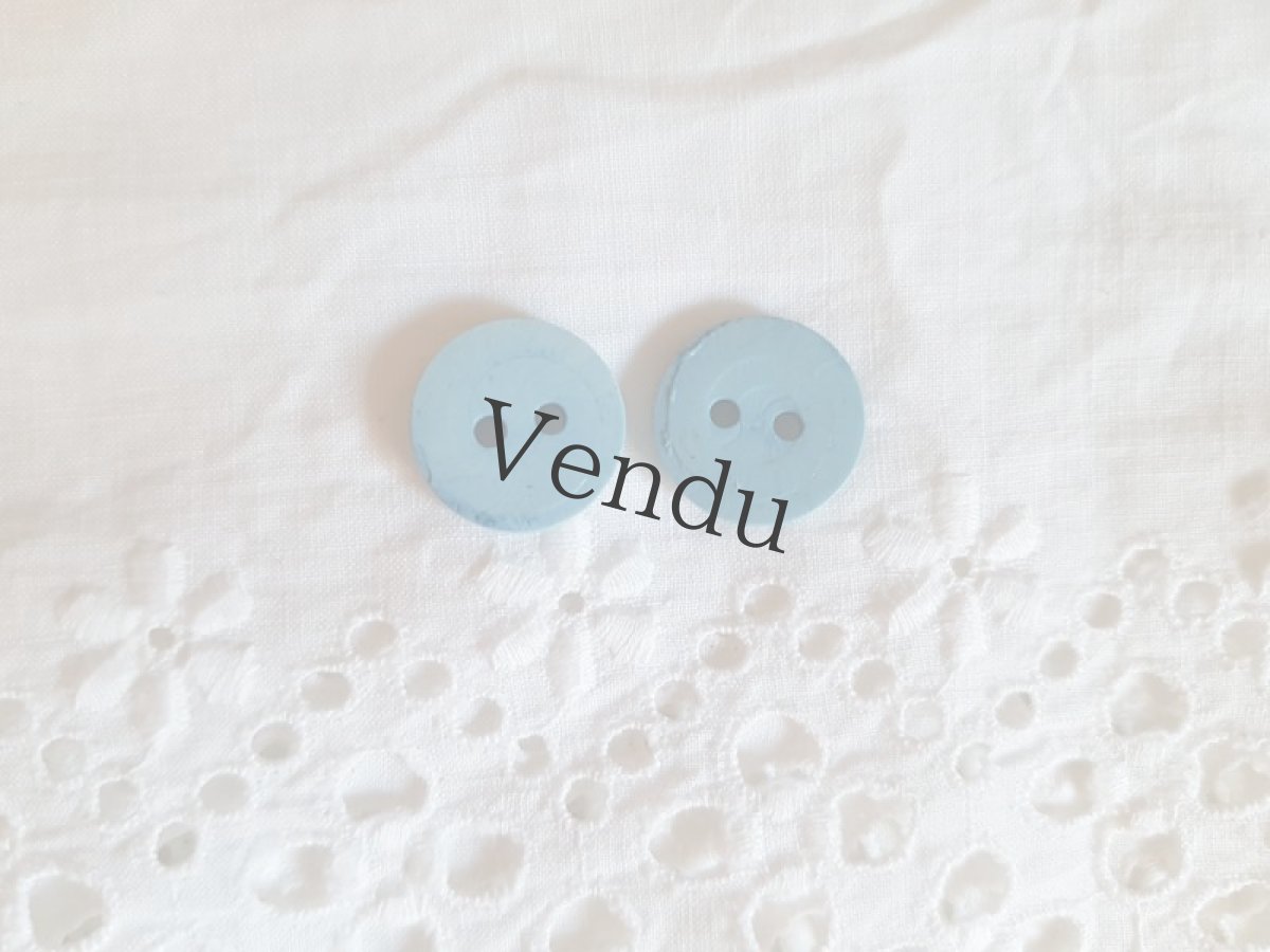 画像5: フランスヴィンテージ　フレンチポップなレトロボタン14mm (5)